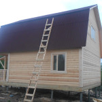 дом из бруса 6×7,5 крыша ломаная (вид3)