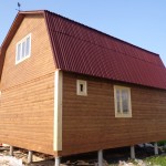 дом из бруса 6×8 м. крыша ломаная (вид10)