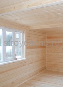 Дом из профилированного бруса внутри