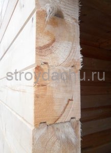 Профилированный брус 140х140 мм. прямой профиль