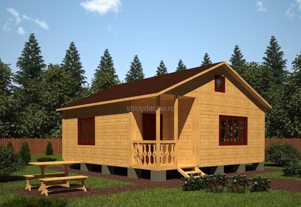 проект дома из бруса, 7 на 7 "Гордей"