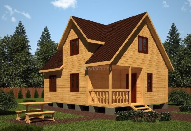 проект дома 6 на 8 "Тихомир" проект дома 6 на 8 "Тихомир"