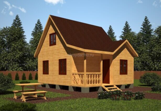 проект дома дачного 6 на 7 Аким проект дома дачного 6 на 7