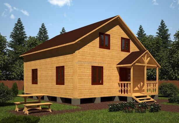 проект дома полтора этажа Павел 7,5 на 8 Проект дома полтора этажа Павел 7,5 на 8