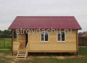 одноэтажный дом из профилированного бруса