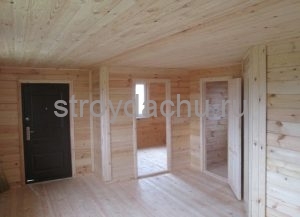 одноэтажный дом из профилированного бруса