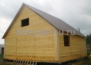 Сруб дома из бруса 9 на 9 м