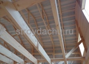 сруб из бруса 6 на 8 под усадку (вид15)