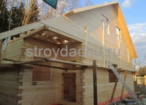 дом из бруса 6 на 10 м. под усадку (вид5)