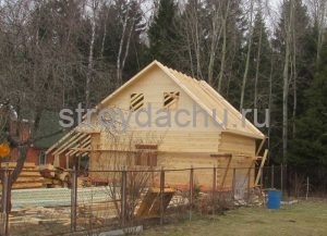 дом из бруса 6 на 10 м. под усадку (вид6)
