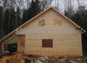 дом из бруса 6 на 10 м. под усадку (вид8)