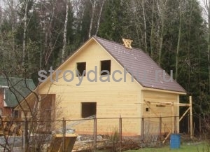 дом из бруса 6 на 10 м. под усадку (вид11)