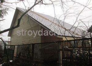 дом из бруса 6 на 10 м. под усадку (вид13)