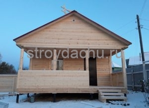 одноэтажный дом из бруса 6×8 по проекту Ярослав (вид2)