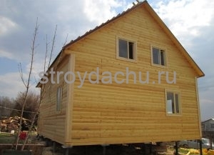 Брусовой дом 7,5 на 8 (вид2)