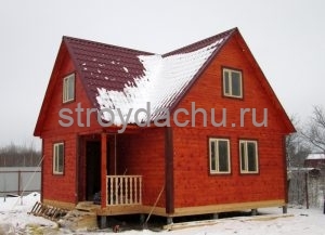 дом из бруса 8×7,5 по проекту Алексей (вид5)