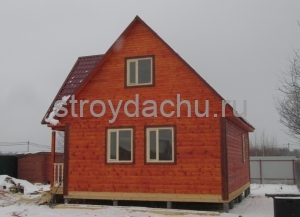 дом из бруса 8×7,5 по проекту Алексей (вид6)