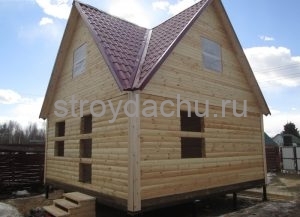 сруб из бруса 6×6 по проекту Семен (вид3)