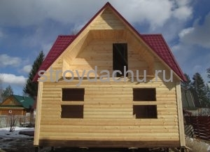 сруб из бруса 6×6 по проекту Семен (вид7)