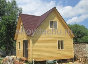 дом из бруса 6×6 по проекту Семен (вид1)