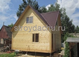 дом из бруса 6×6 по проекту Семен (вид2)