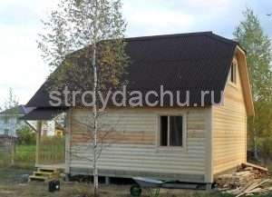 дачный дом 6 на 7,5 по проекту Арсений 2 (вид1)