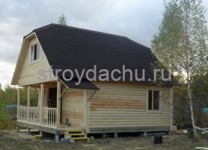 дачный дом 6 на 7,5 по проекту Арсений 2 (вид2)