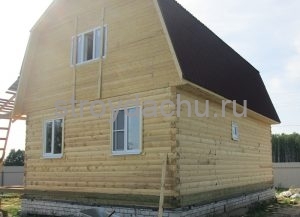 дом из бруса 6 на 8 (вид 3)