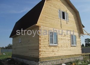 дом из бруса 6 на 8 (вид 2)
