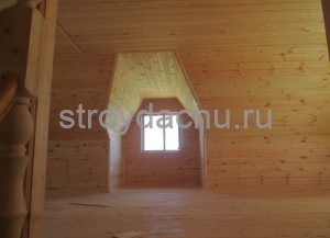 внутренняя отделка мансарда