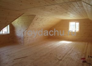 внутренняя отделка мансарды