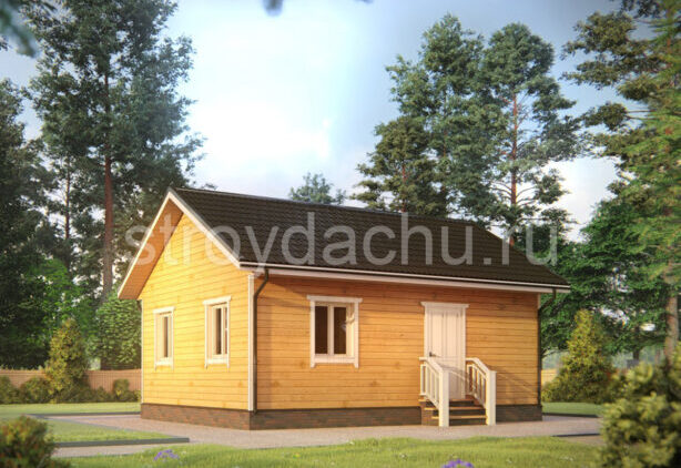 проект дома 8 на 8 "Родион" проект дома 6 на 8 Радим