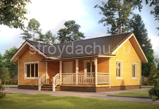 проект одноэтажного дома 9 на 10 "Самсон" проект дома Самсон