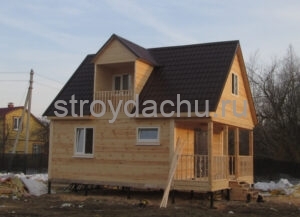 фото дома из бруса 6 на 7.5