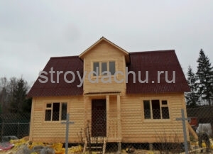 дом из бруса по проекту Александр