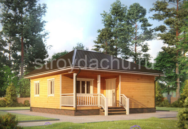 проект дома 8 на 8 "Леон" проект дома 8 на 8 Леон одноэтажный