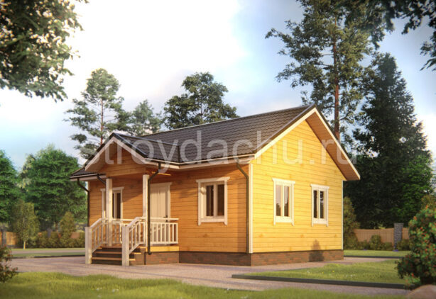 проект дома 6 на 8 Демид одноэтажный дом 6 на 8 Демид
