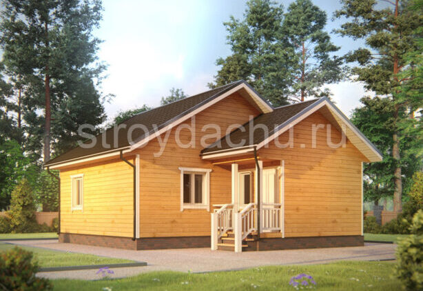 проект дома из бруса, 8 на 9,5 "Герман" Проект дома Герман 8 на 9,5