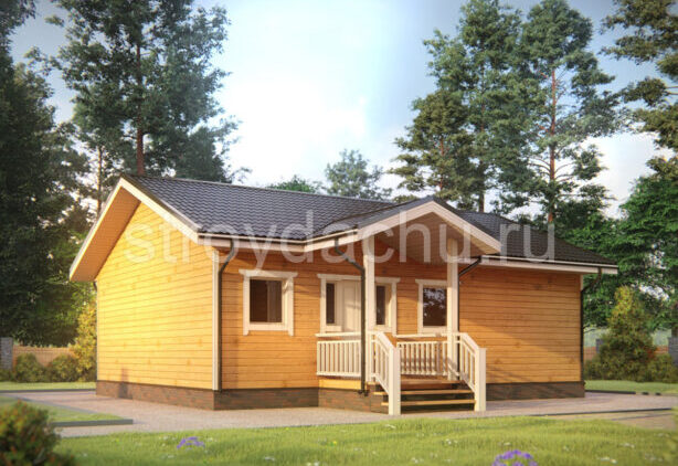 проект дачного дома 8 на 10 Булат Проект дома Булат
