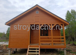 баня 6,5 на 6 с террасой