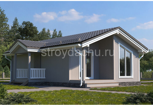 проект каркасного дома "Корней" проект дома Корней вид 1