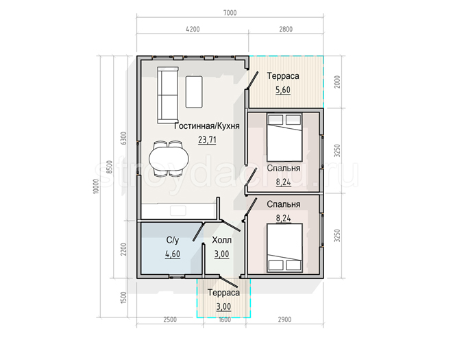 планировка дома Демьян