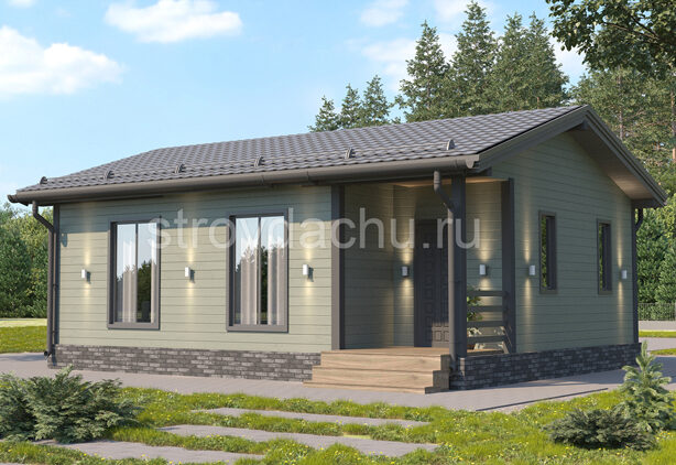 проект дома из бруса 8,5 на 7 "Кирилл" проект дома 8,5 на 7 Кирилл