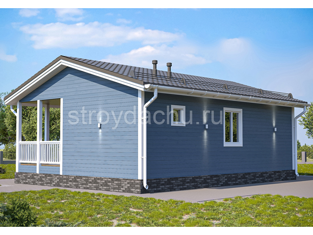 проект дома из бруса "Никон" вид 2