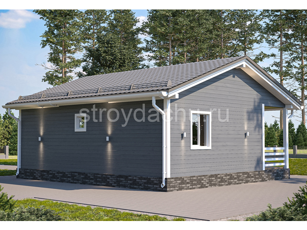 проект дома из бруса "Трифон" вид 2 Проект дома Трифон вид 2