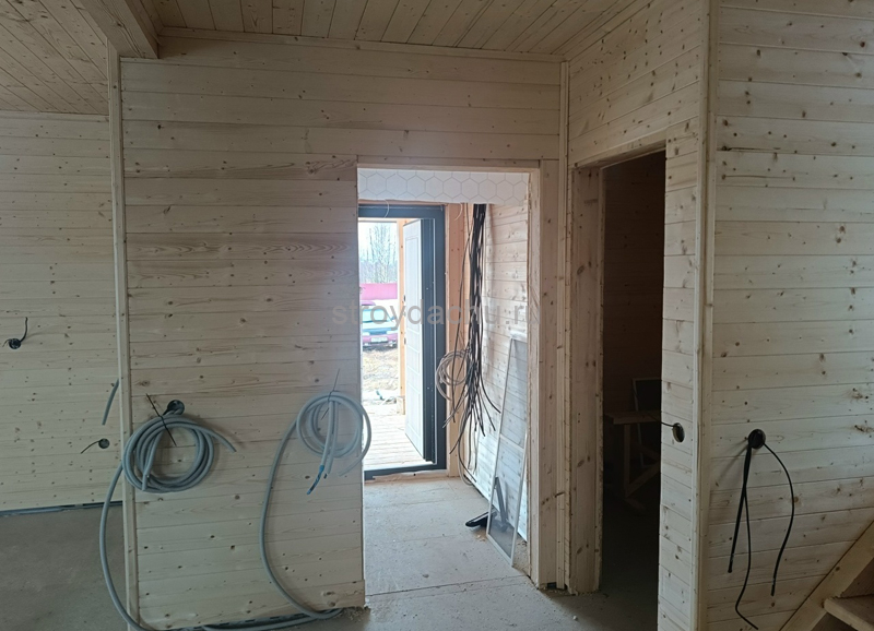 отделка вагонкой каркасного дома