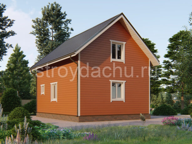 Проект дома из бруса Епифан вид 2 Проект дома Епифан вид 2